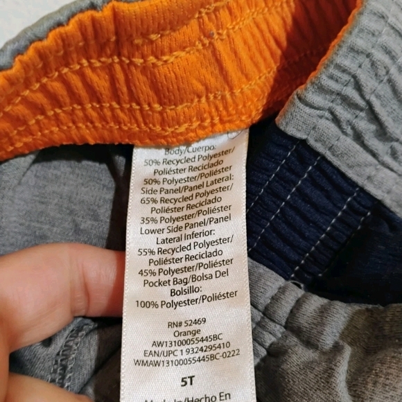 Stylish Kids Shorts in Gray and Orange - Picture 4 of 8